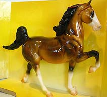 Breyer #730801 Valiant Glossy Bay Five Gaiter Commander Saddlebred SR Toys R Us 2001