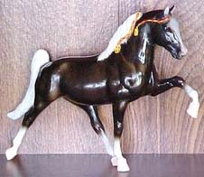 Breyer #854 Glossy Charcoal Memphis Storm Tennessee Walking Horse TWH Midnight Sun CE 1992