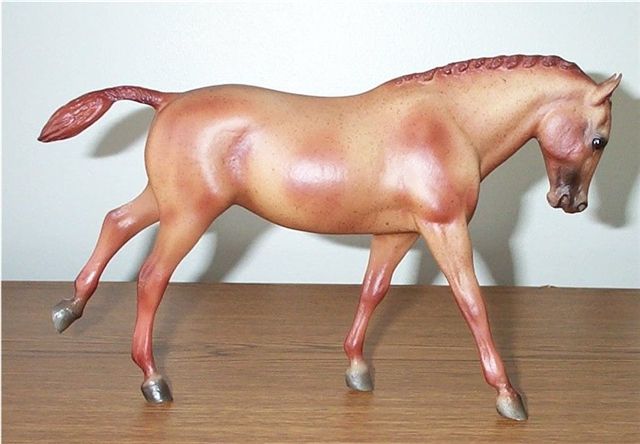 Breyer #866 Plain Pixie Red Roan Cantering Welsh Pony CWP