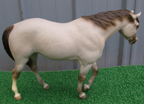 Breyer #882 Ichilay Blue Roan Indian Pony with Circle Eye Warpaint War Paint