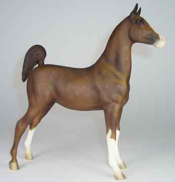 Breyer #915 Kentuckiana Dark Dappled Chestnut Saddlebred Weanling ASB