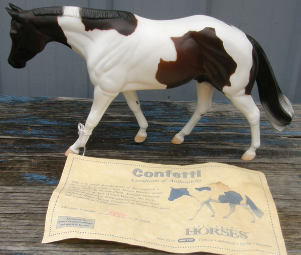 Breyer SR Confetti Bay Pinto Zippo Pine Bar Special Run JAH 2000