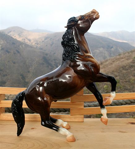 Breyer SR Sarsparilla Glossy Bay Semi Rearing Mustang Diablo Special Run Breyerfest Tent Special Model 2000