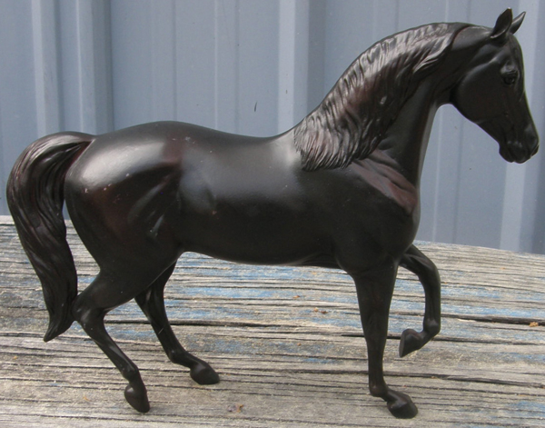 #62042 Raven Black Morgan Mare Classic Mariah & Foal Set