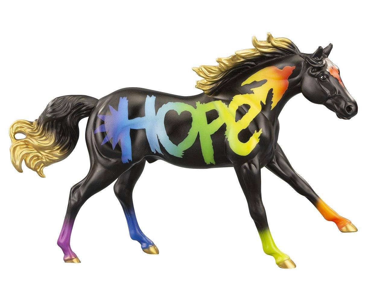 Breyer #62121 Hope 2021 Freedom Horse of the Year Rainbow Black QH Stallion