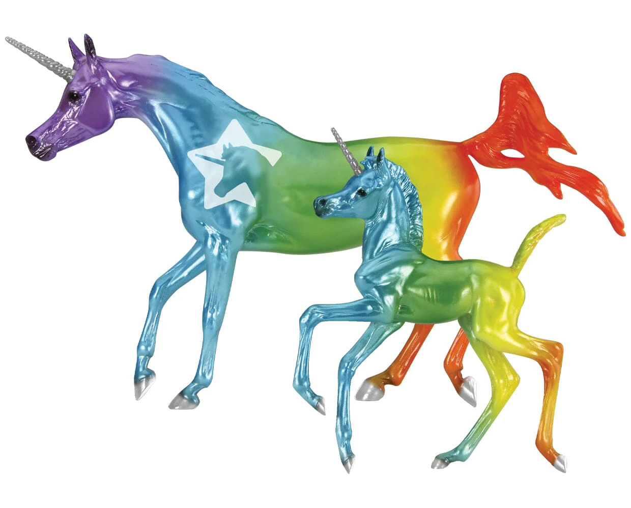 Breyer #62124 Love & Hope Make A Wish 2024 Limited Edition Rainbow Decorator Arabian Mare & Foal