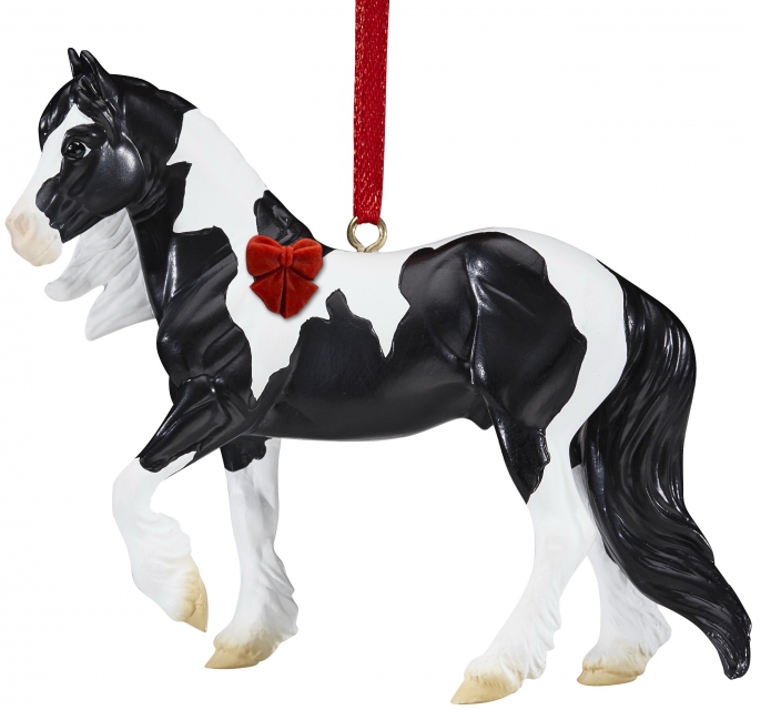 Breyer Horse #700517 Beautiful Breeds Gypsy Vanner Black Pinto Christmas Ornament Holiday Horse Ornament 2016