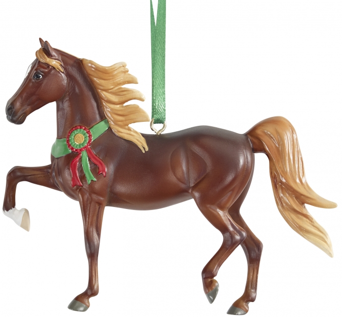 Breyer #700518 Beautiful Breeds Morgan Liver Chestnut Christmas Ornament Holiday Horse Ornament 2017