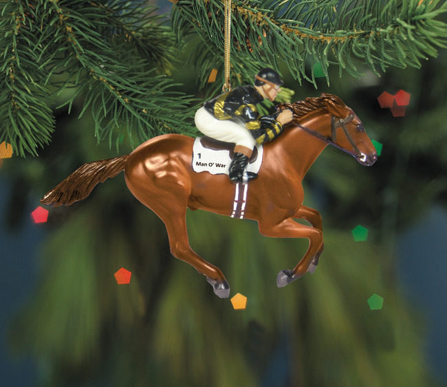 Breyer #700662 Man O’War Thoroughbred Racehorse TB Race Horse Christmas Ornament Holiday Horse Ornament 2013