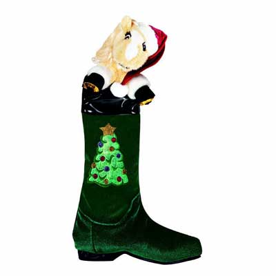 Breyer #700901 English Style Holiday Stocking with Plush Pony Pal-O-Mine Christmas Stocking 2001