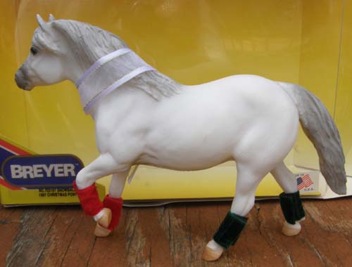 Breyer #702197 Snowball Christmas Pony White Haflinger 1st Holiday Horse Christmas Horse 1997