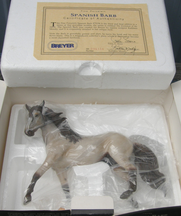#79194 Breyer Porcelain Spanish Barb Horse Limited Edition 1994