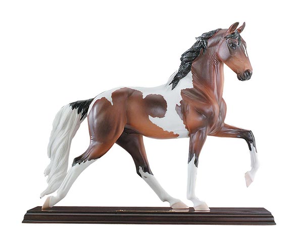 #8146 Dixieland Grand Porcelain Breyer Horse Bay Pinto Plantation Walking Horse with Base