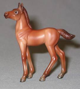 Breyer #410443 SR Stablemates Parade of Breeds VII Chestnut Standing Foal SR Arabian Foal Horse JCP Penneys