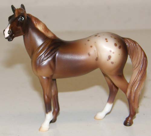 Breyer #410512 SR Stablemates Parade of Breeds VI Chestnut Blanket Appaloosa Standing Stock Horse App SR JCP Penneys