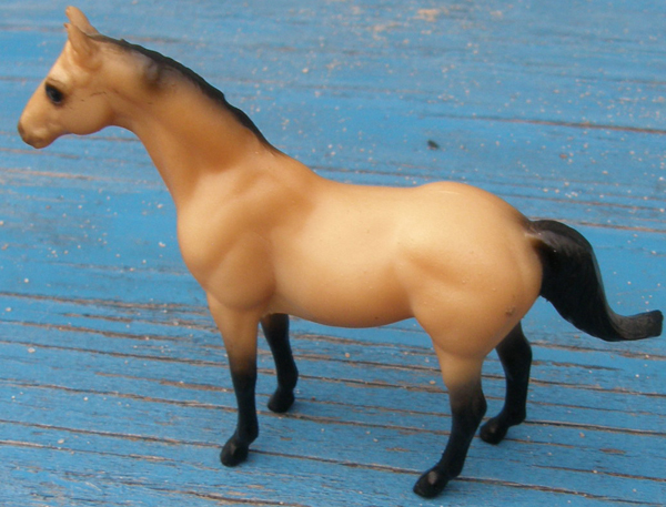 #495600 Stablemate Thoroughbred Racehorse Silky Sullivan SM Buckskin Silky Sullivan TB Race Horse SR Sears Stablemate Assortment