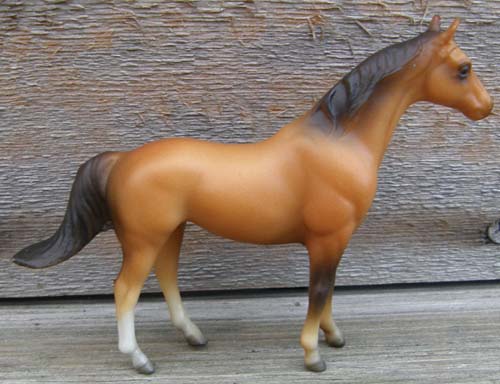 Breyer #495601 Stablemate Thoroughbred Racehorse Silky Sullivan SM Light Bay Silky Sullivan TB Race Horse SR Sears Stablemate Assortment II