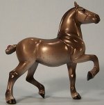 Breyer #5971 Stablemate Metallic Fleabitten Grey Percheron Drafter