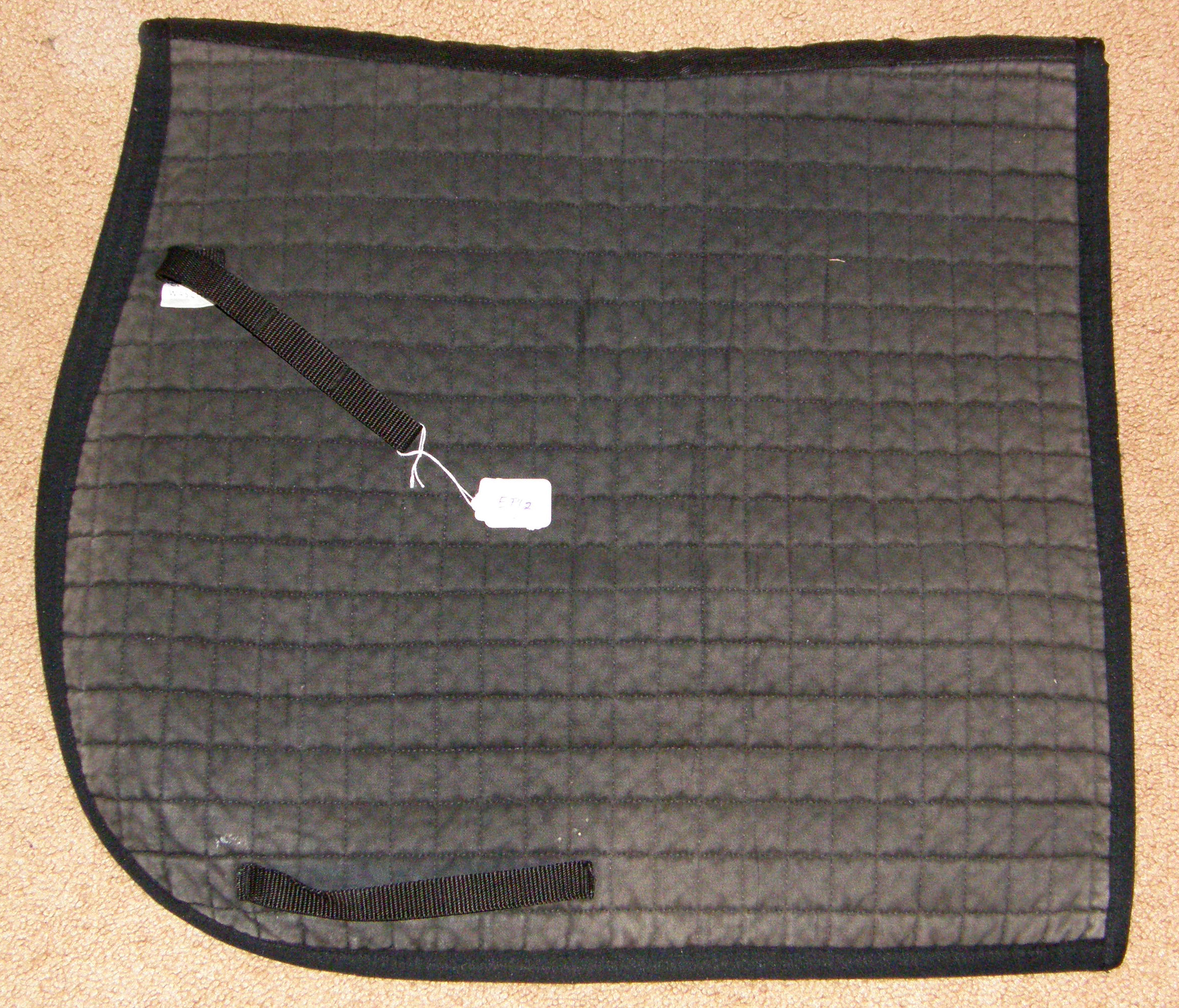 Pfiff Dressage Pad Quilted Cotton Dressage Pad Event Pad English Saddle Pad Black