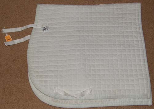 Pfiff Dressage Pad Quilted Cotton Dressage Pad Event Pad English Saddle Pad White