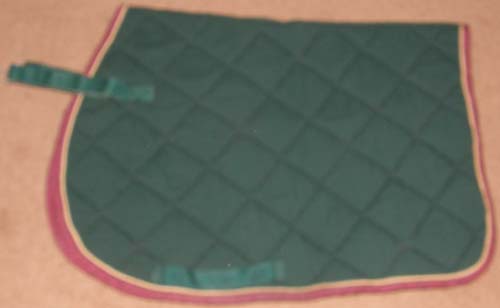 Millers Roma Shaped Front Quilted Cotton Padded Event Style Pad AP All Purpose English Pad Hunter Green