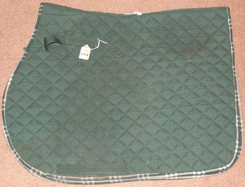 Cavalier Century Quilted Cotton Dressage Pad Event Pad AP English Saddle Pad Hunter Green
