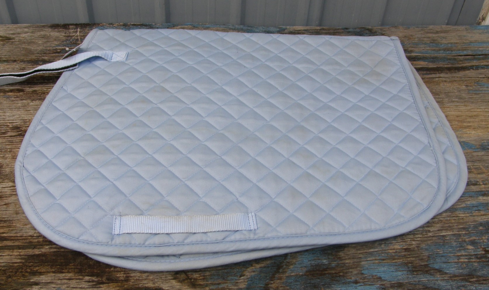 Dover Riders International Quilted Event Pad All Purpose English Saddle Pad Lt Blue