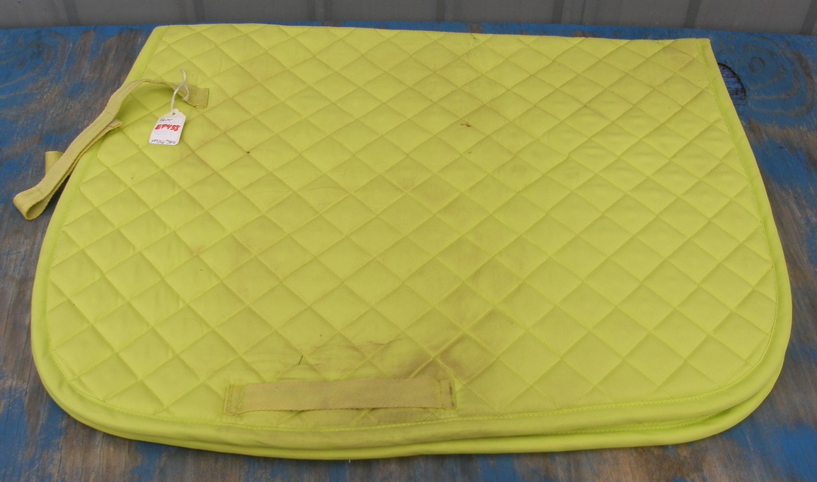 Dover Riders International Quilted Event Pad All Purpose English Saddle Pad Chartruse Lime Green
