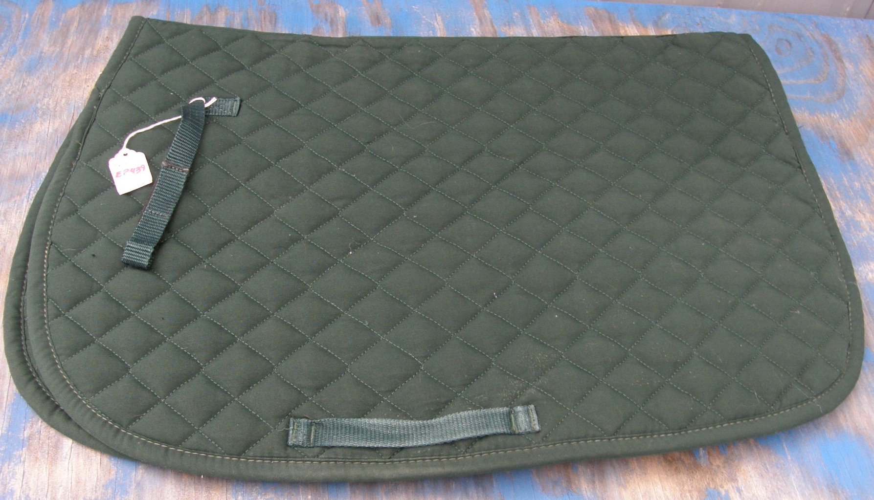 Dover Rider's International Quilted Pad Event Pad Quilted Cotton Square All Purpose English Saddle Pad Hunter Green