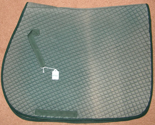 Quilted Cotton Padded Event Pad English Saddle Pad Hunter Green
