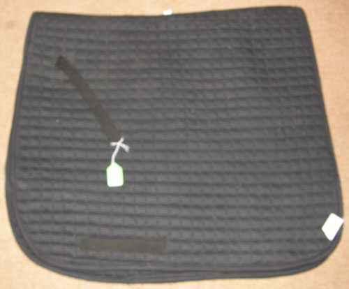Cavalier Century Pro Quilted Cotton Dressage Pad English Saddle Pad Black