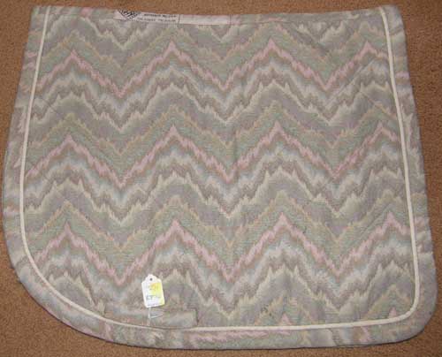 Seams Right Lite Quilt Event Pad Quilted English Saddle Pad Pastel Tapestry Print