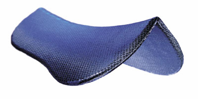 Supracor Classic Cool Grip Non Slip Saddle Pad English Half Pad Shock Pad Black White