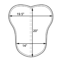 Supracor Classic Cool Grip Non Slip Saddle Pad English Half Pad Shock Pad Black White