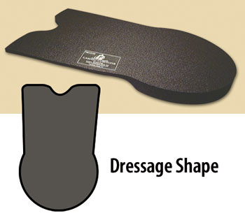 Cashel Cushion Dressage Wedge Cushion Pad L Dressage Shock Pad Black