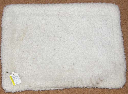 Wilkers? Quilted Cotton Lined Fleece Pommel Pad Fleece English Pommel Pad Square White