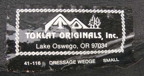 Toklat Foam Dressage Wedge Cushion Pad Foam Wedge Pad Shock Pad S Black