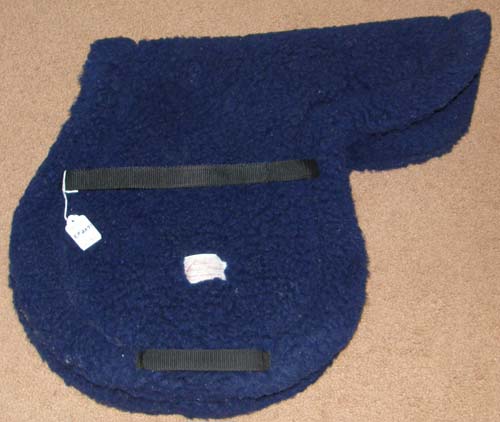 Toklat Cool Back Fleece General Purpose Shaped Pad CoolBack English Saddle Pad AP Navy Blue Contour Saddle Pad