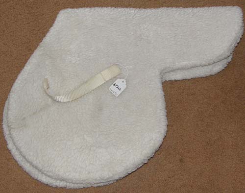 Double Fleece Saddle Pad Fleece Pad A/P English Saddle Pad White