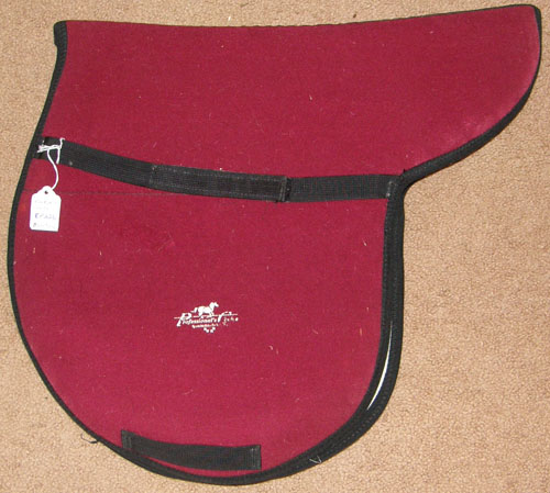 Professionals Choice Air Ride English Saddle Pad Neoprene Back Pad Contour All Purpose English Pad Burgundy