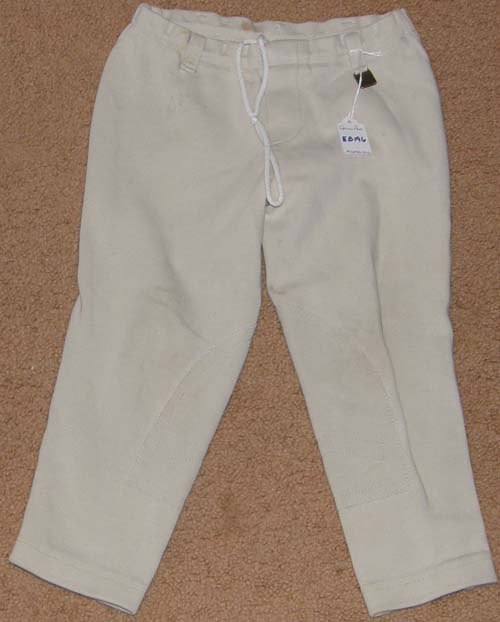 Devon Aire Pull On English Breeches Schooling Tights Riding Pants Childs Small Grey Lead Line Short Stirrup Riders