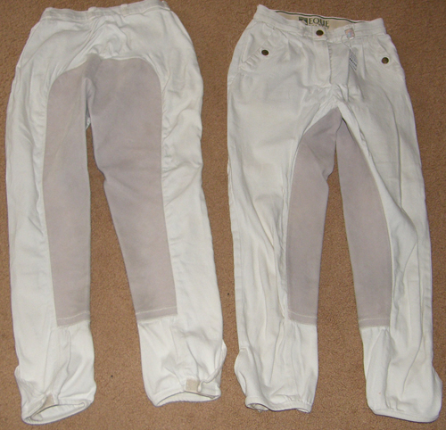 Cavalier Eque Fashion Full Seat Breeches Pleated Front Zip English Breeches Dressage Breeches Riding Pants Ladies 23 White