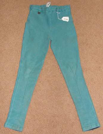 On Course Pull On Jodhpur Breeches Knee Patch English Breeches Riding Pants Childs 12 Teal