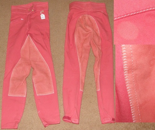 Golden Dress Leather Full Seat Breeches GD High Waist Dressage English Breeches Ladies 23 Coral