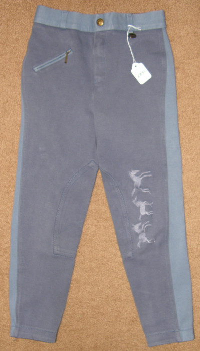 Ovation Cotton Full Seat Breeches English Breeches Jodhpur Breeches Schooling Tights Riding Pants Childs 8 Dusty Blue