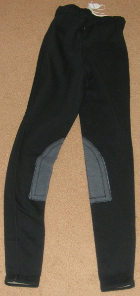 Millers Cotton Schoolers Pull On Breeches Knee Patch English Breeches Schooling Sweats Riding Pants Ladies S Tall Navy Blue