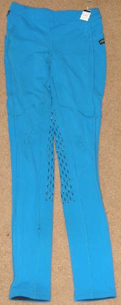 Kerrits Kids Ice Fil® Full Seat Tech Tight Performance Tights Schooling Tights Cargo Pockets English Breeches Riding Pants Childs XL Cobalt