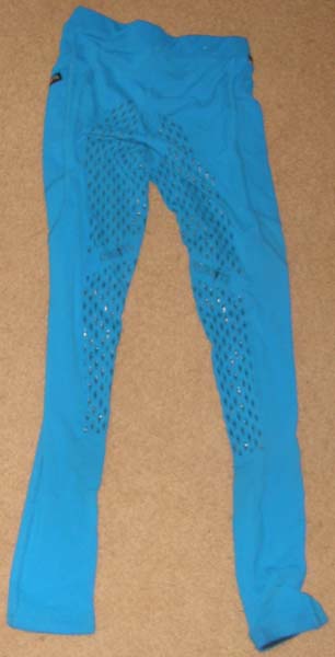 Kerrits Kids Ice Fil® Full Seat Tech Tight Performance Tights Schooling Tights Cargo Pockets English Breeches Riding Pants Childs XL Cobalt