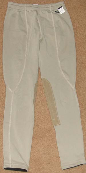 Kerrits Kids Performance Tights Schooling Tights Knee Patch English Breeches Riding Pants Childs XL Tan