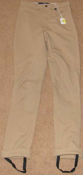 Millers Equestrian Jodhpur Breeches Knee Patch English Breeches Riding Pants Childs 14 Tan